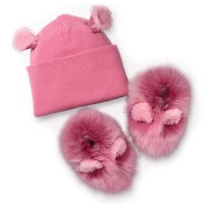 Pink baby UGG slippers